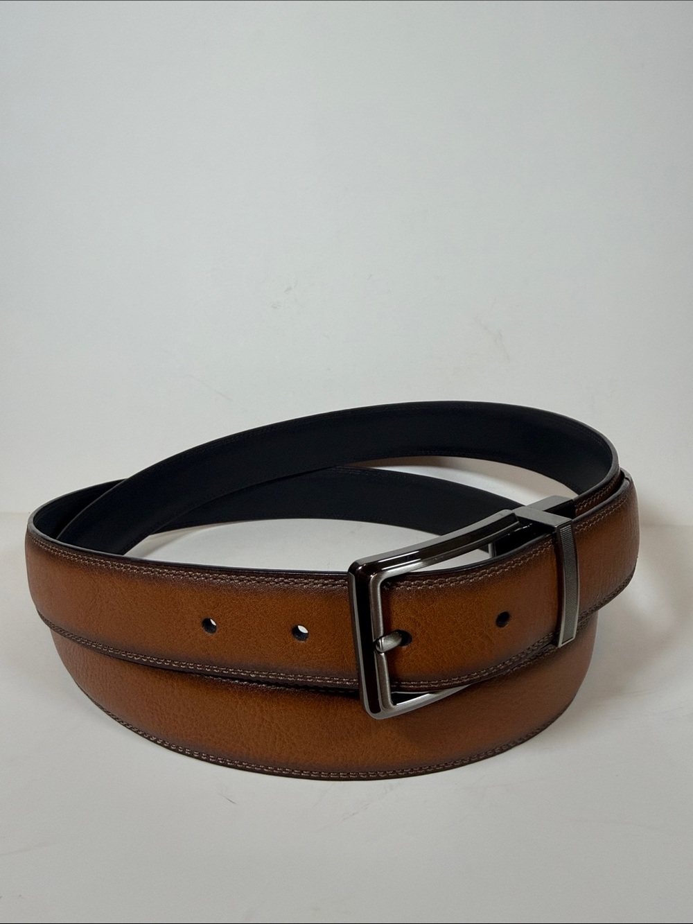 Classic Brown Men’s Leather Reversible Belt size 52